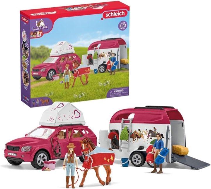 Auto und Pferdeanhänger 42535