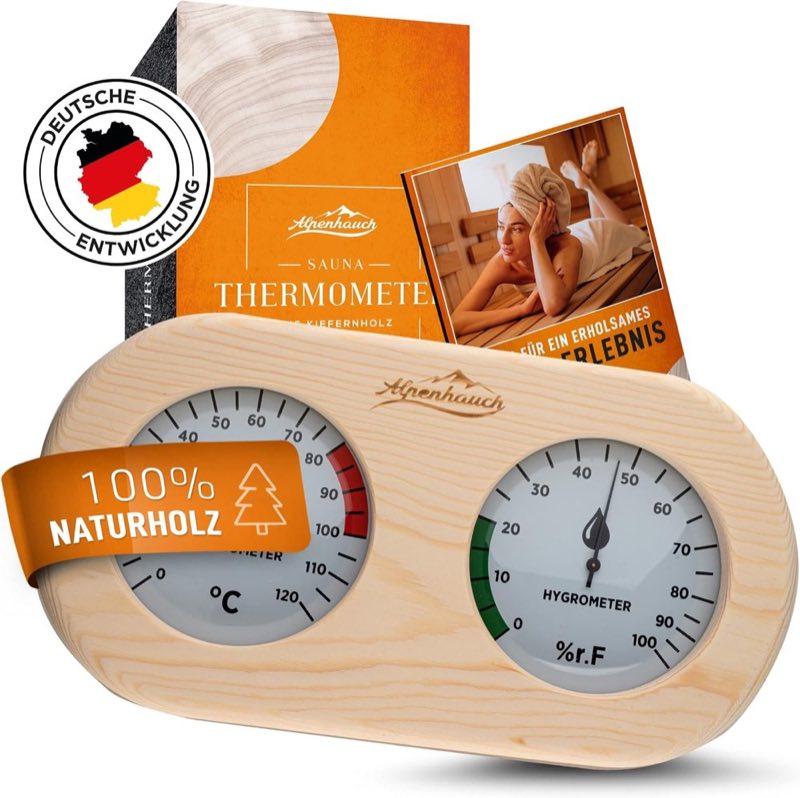 ALPENHAUCH Holz 2in1 Thermo-Hygrometer