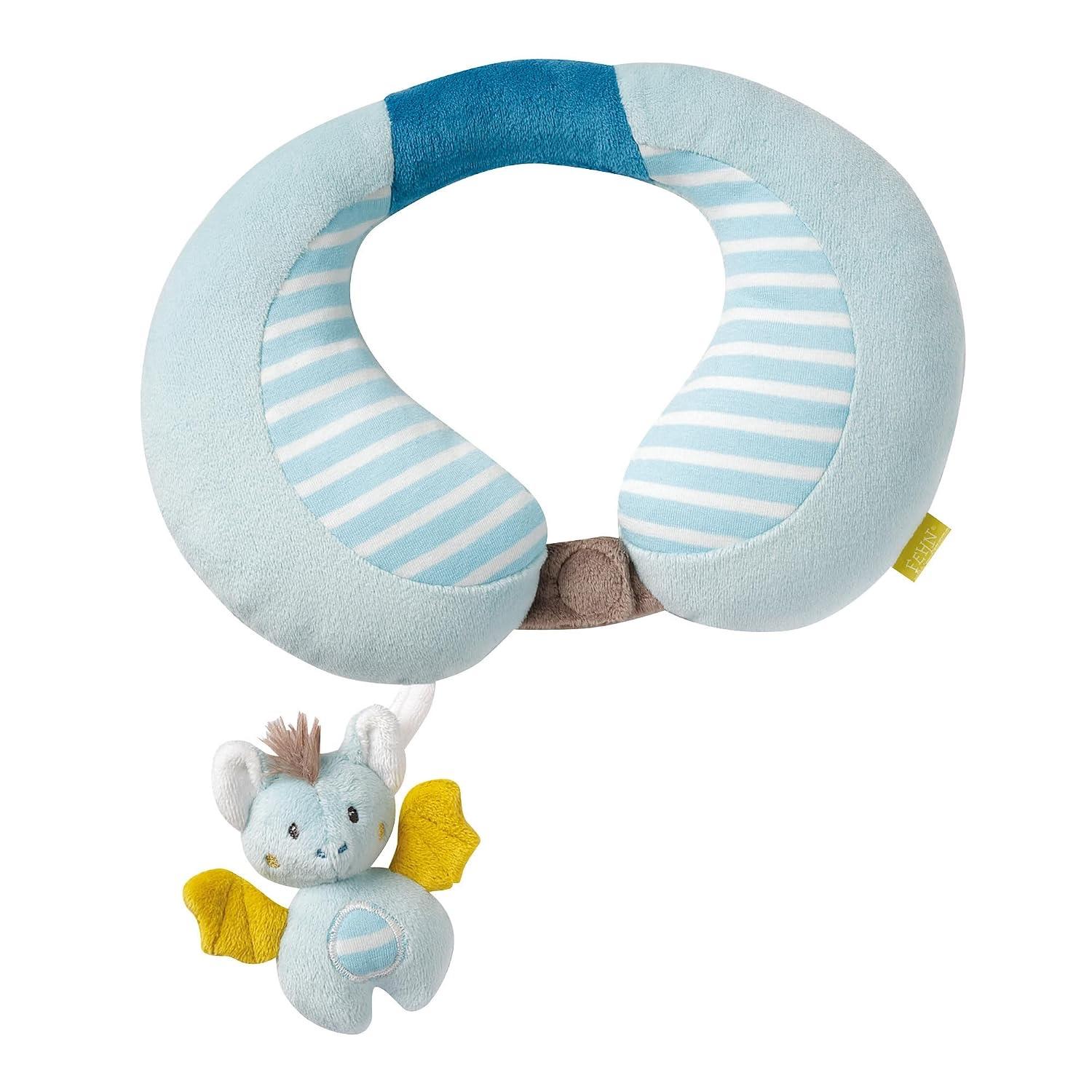 Fehn Nackenstütze Fledermaus, ergonomisches Nackenkissen für Babys