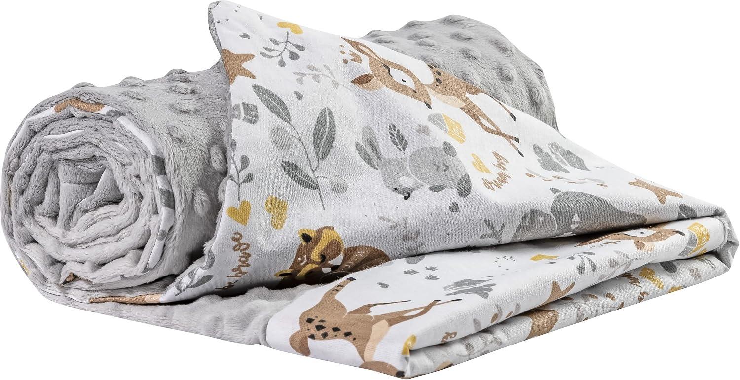 Medi Partners Babydecke Baumwolle/Minky 75×100