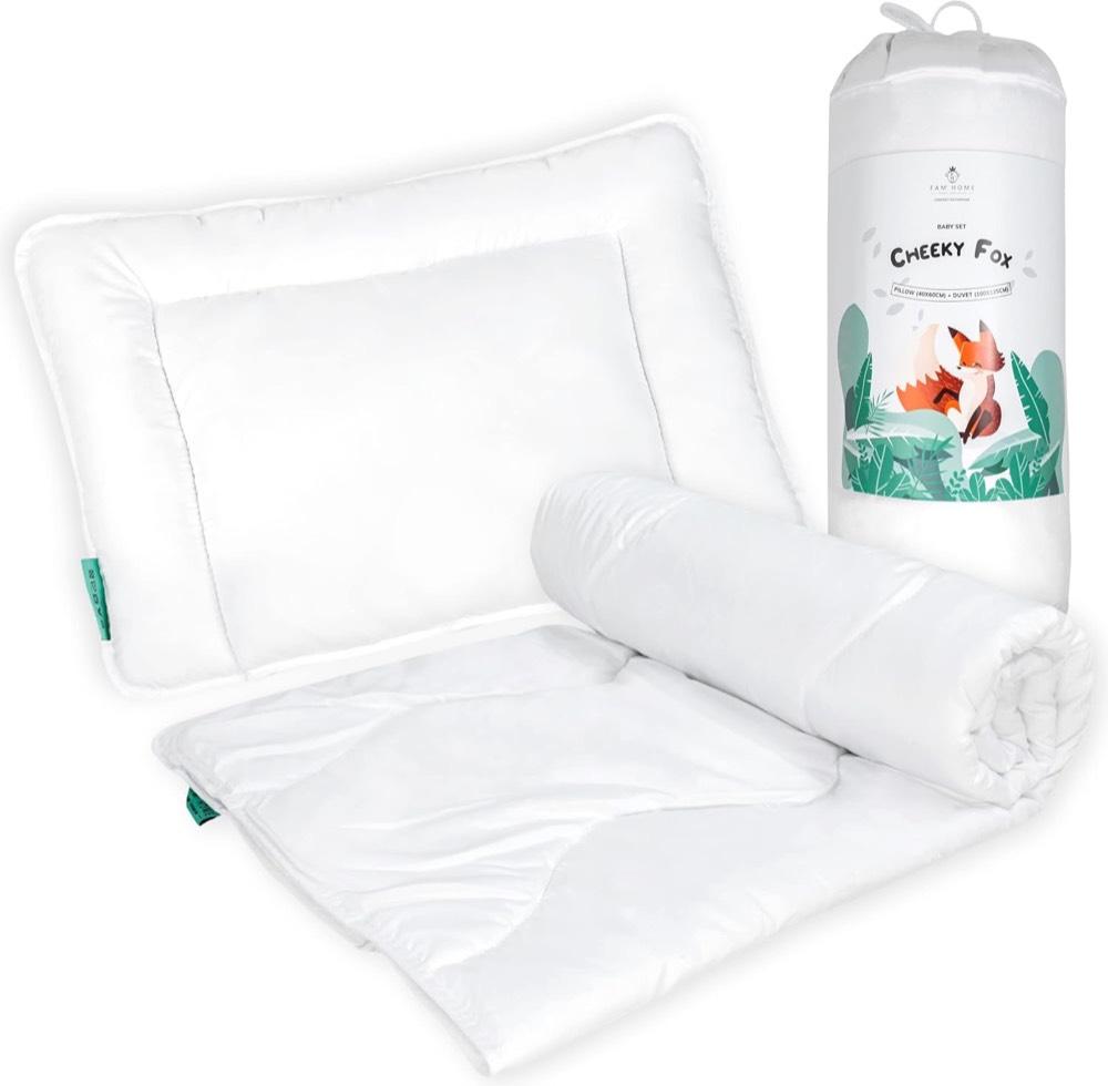 FAM Home Baby Bettwaren-Set 100 x 135 cm und Kissen 40 x 60 cm