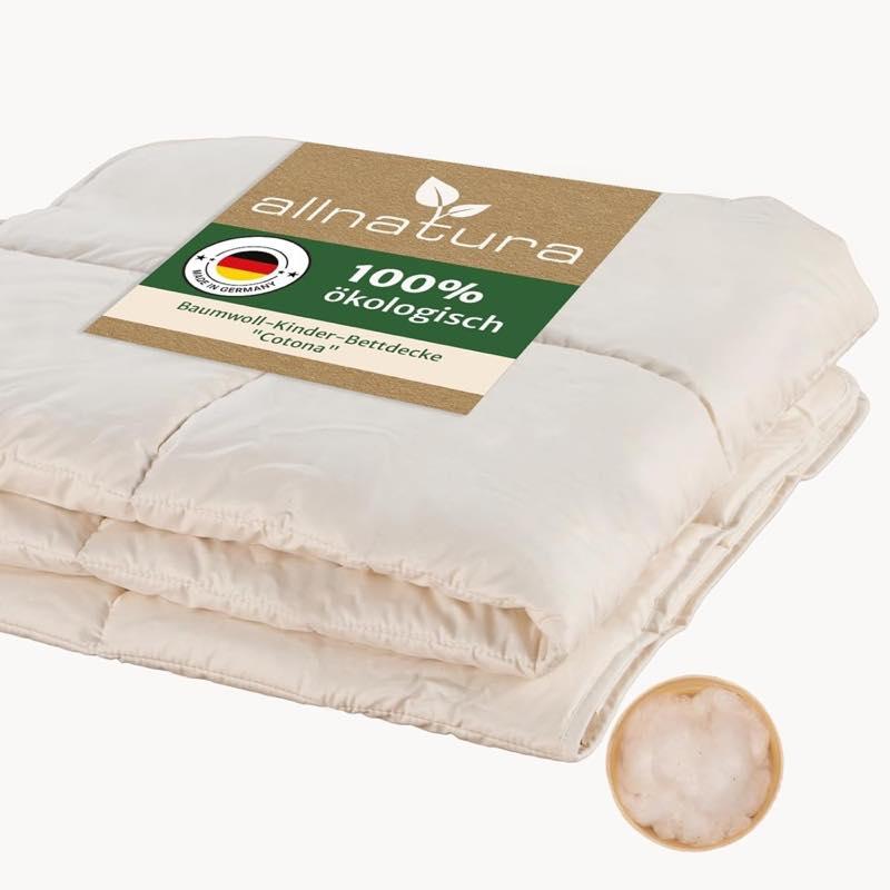allnatura Cotona Duo Kinder-Bettdecke 100x135 cm, Bio-Baumwolle