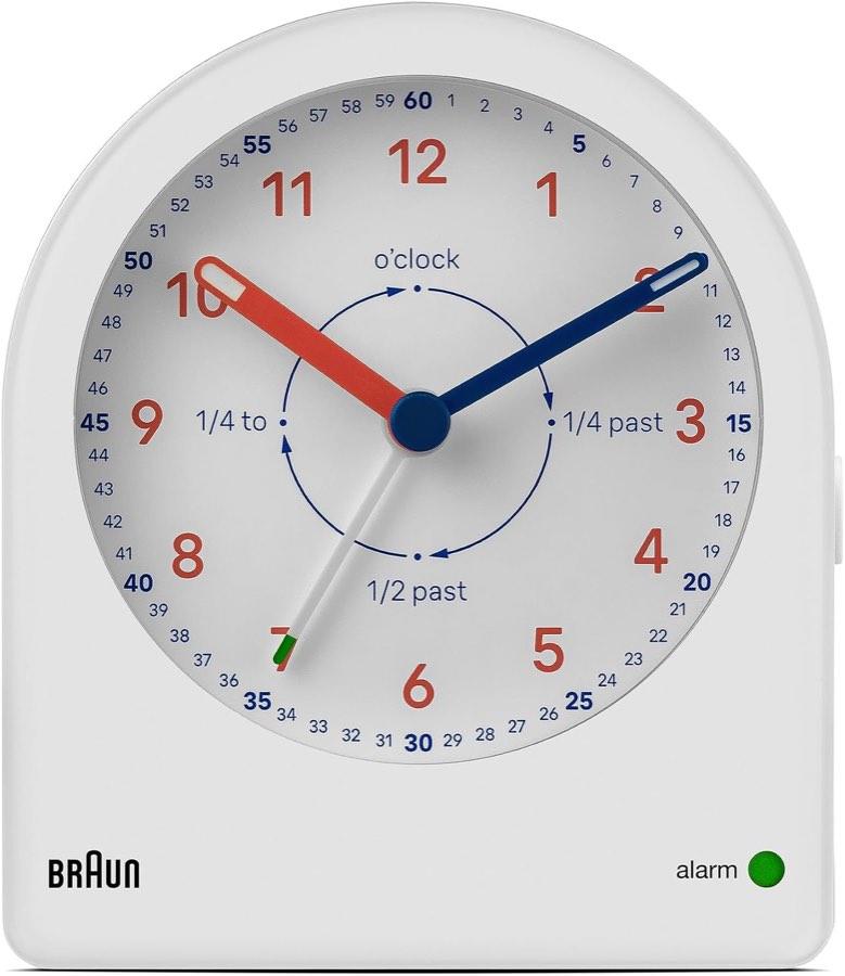 Braun Zeitlehrer BC22TW, analog, weiß