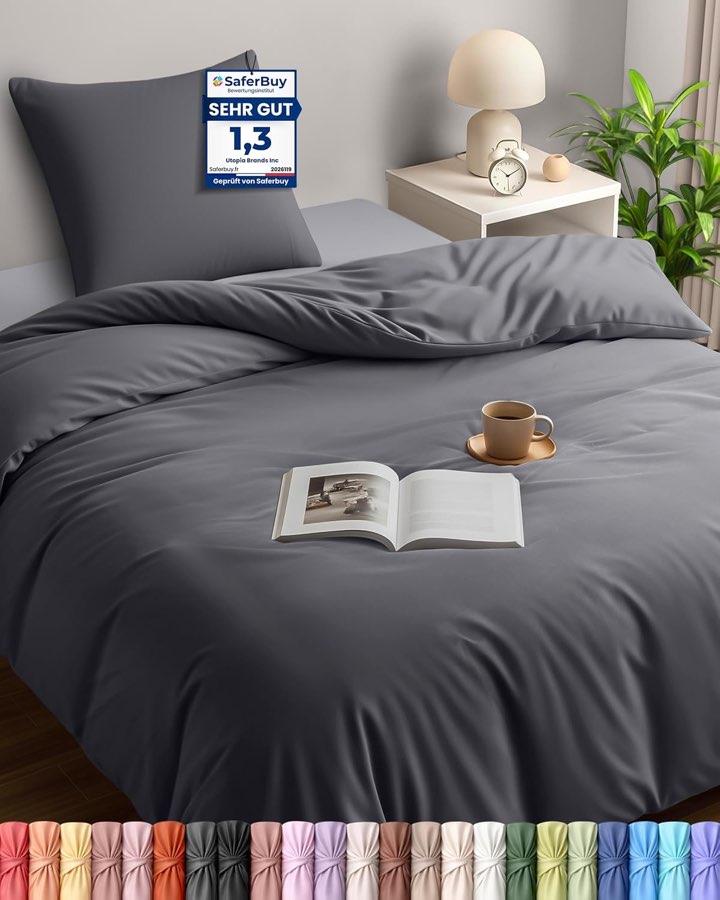 Utopia Bedding Grau, 135×200 cm