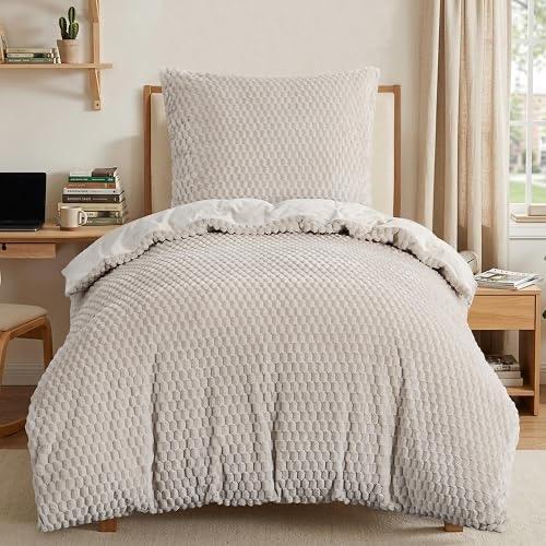 Tifschlaf Flanell-Bettwäsche 135×200, 2-teilig, Beige