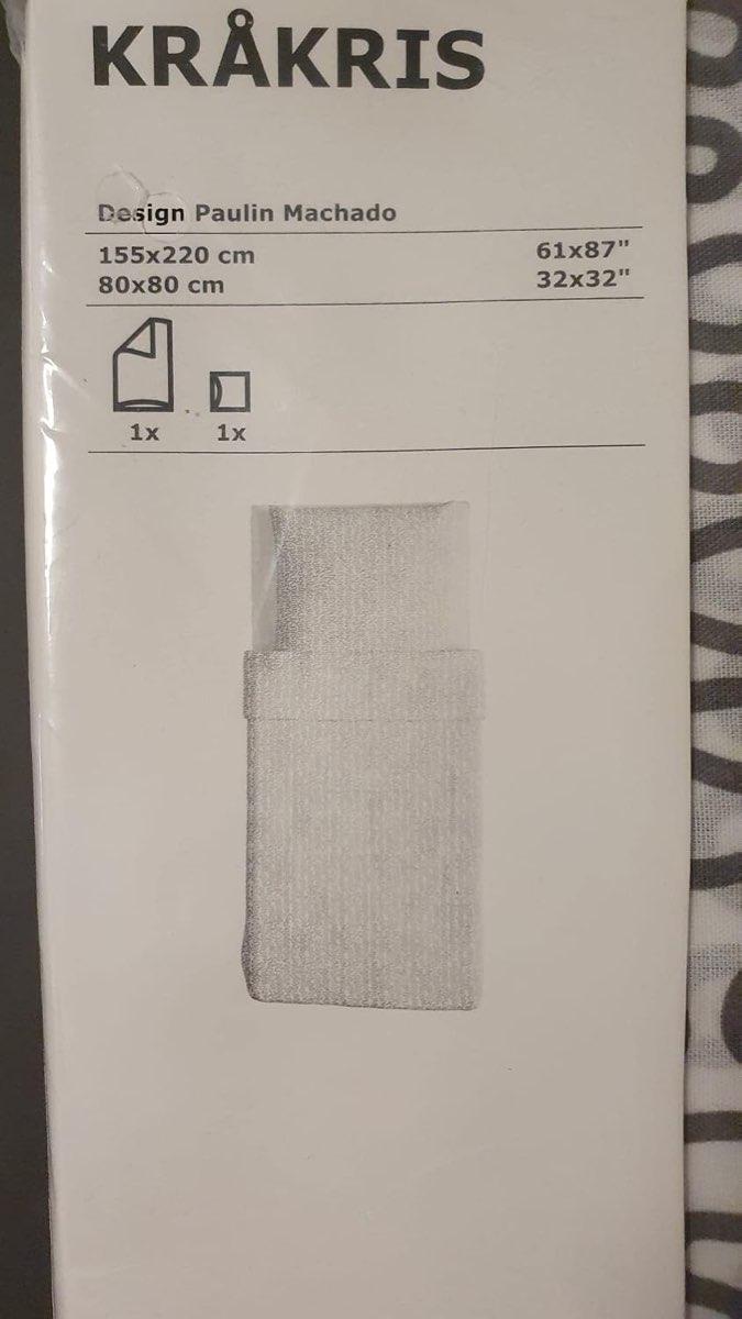 IKEA IKEA KRAKRIS 155x220, Weiß/Grau