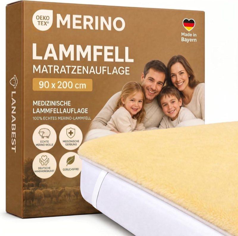 LANAMED LANAMED Lammfell-Bettauflage 90 x 200 cm