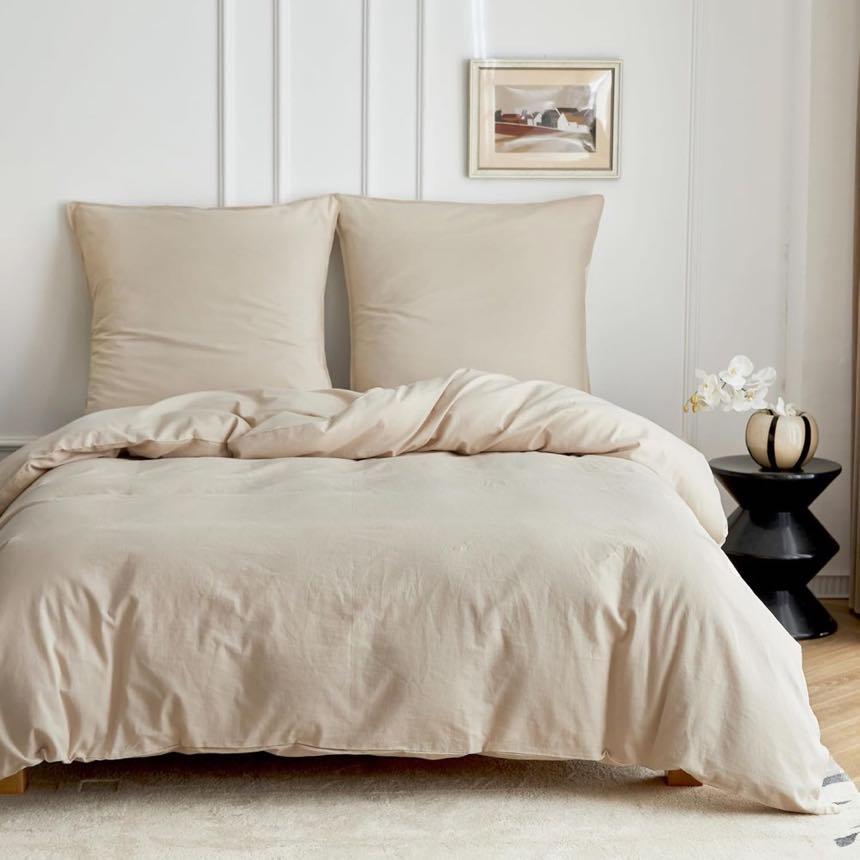 Simple&Opulence Halbleinen 135×200, 2-teilig, Beige