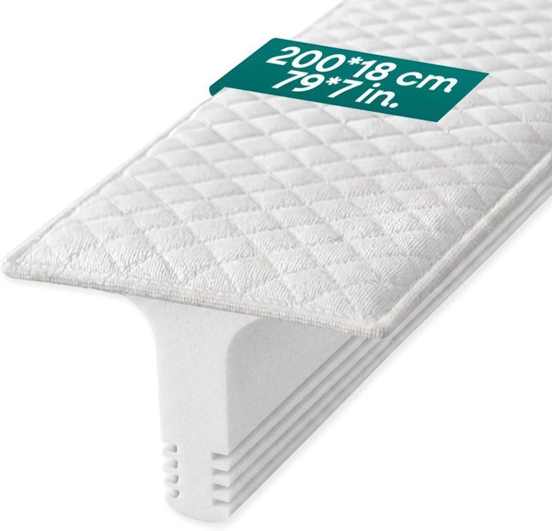 ZENO Bettverbinder Lückenfüller Matratzenkeil für Split zu King Size Bett