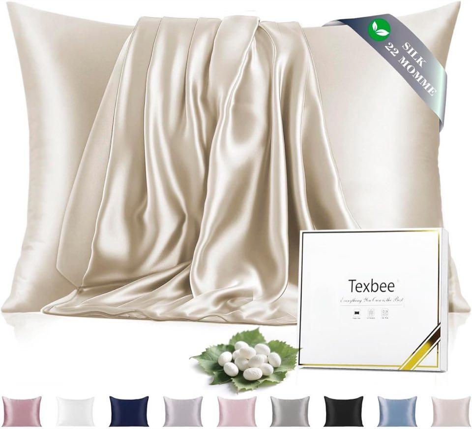 Texbee Seidenbezug 40×80, Beige