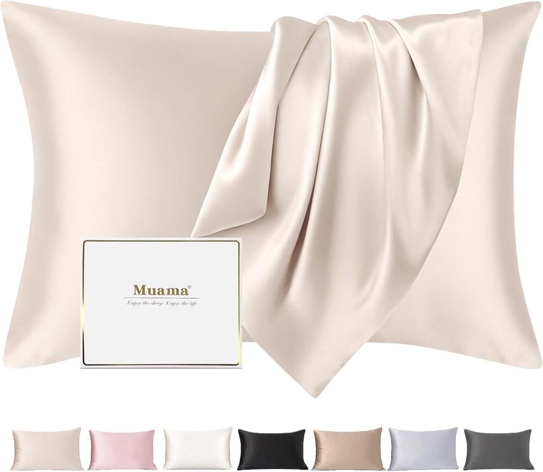 Muama Seidenbezug 40×80, Beige