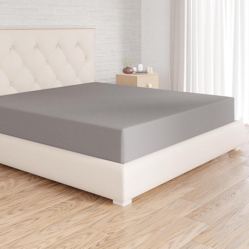 Amazon Basics Mikrofaser Spannbettlaken 160x200 Dunkelgrau