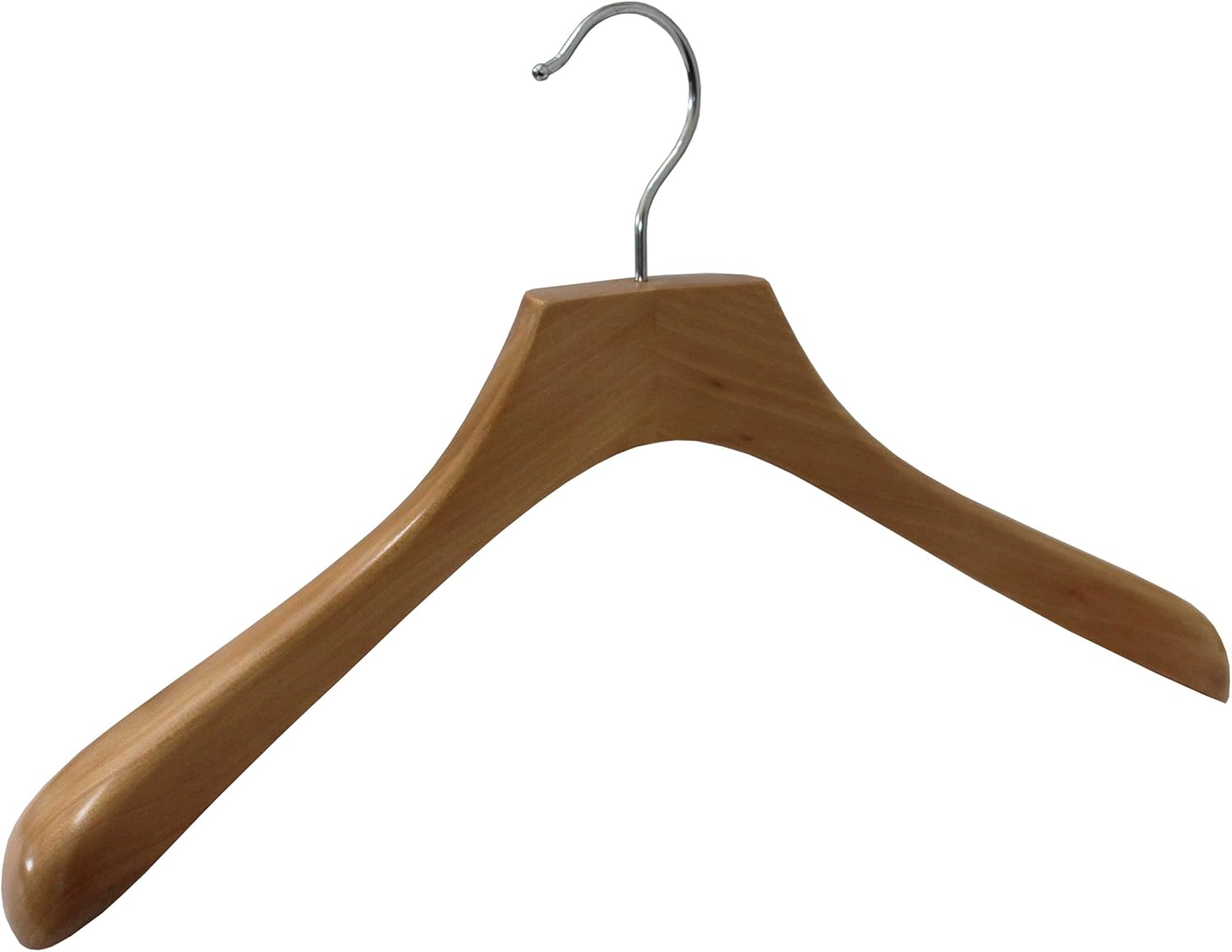 GERSO Kleiderbügel Buchenholz 42 cm, 10 Stück, ohne Hosensteg