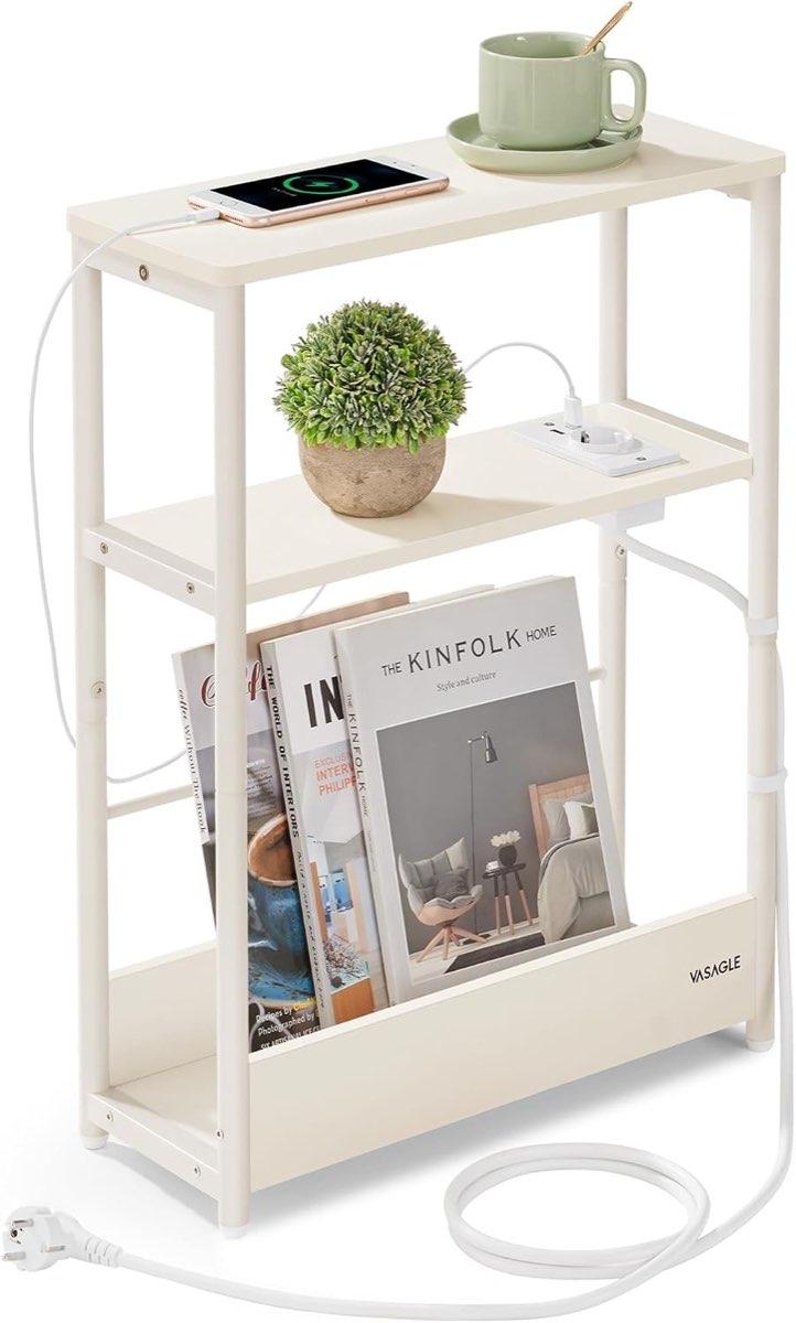 VASAGLE VASAGLE LET335W02, schmales Gestell, Ladefunktion