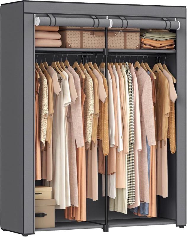 SONGMICS SONGMICS Stoffschrank 2 Stangen