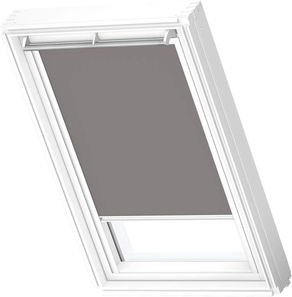 VELUX VELUX Verdunkelungsrollo DKL CK04, grau, weiße Schienen - Produktbild