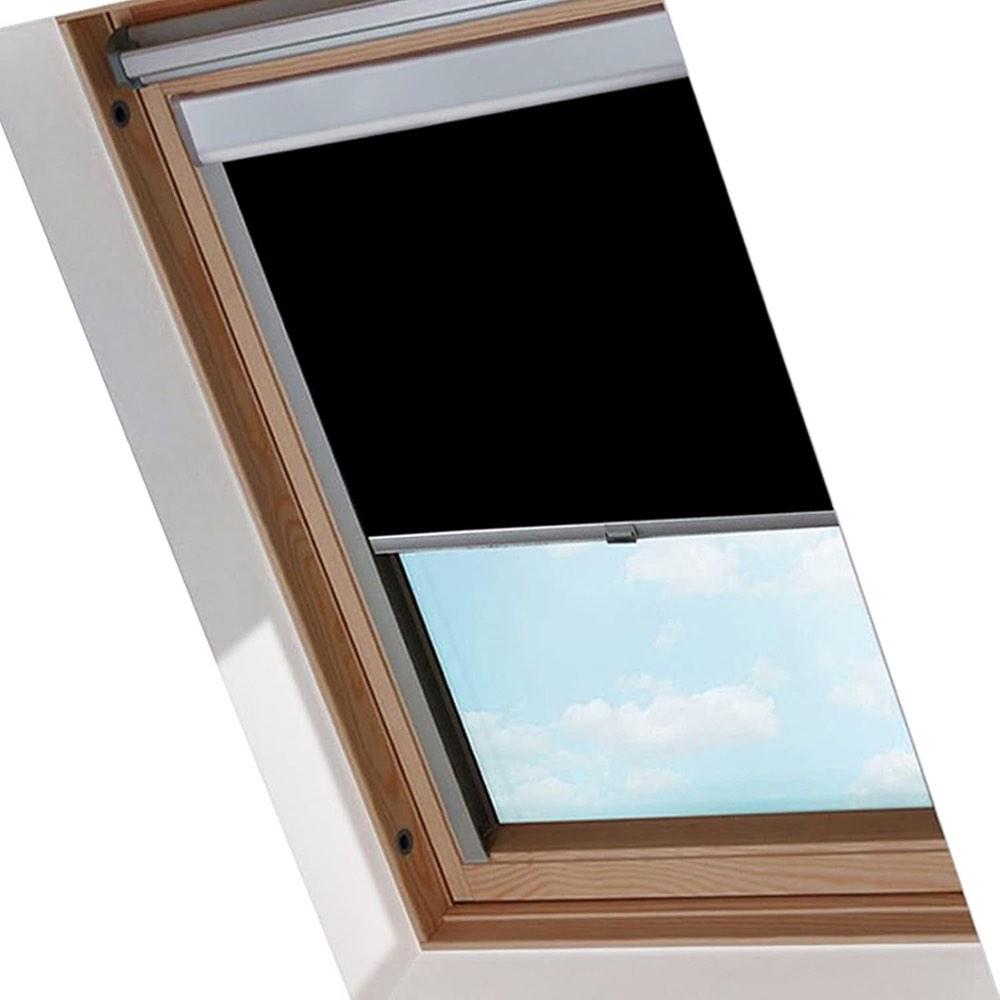 Verdunkelungsrollo schwarz 61,3 x 94 cm