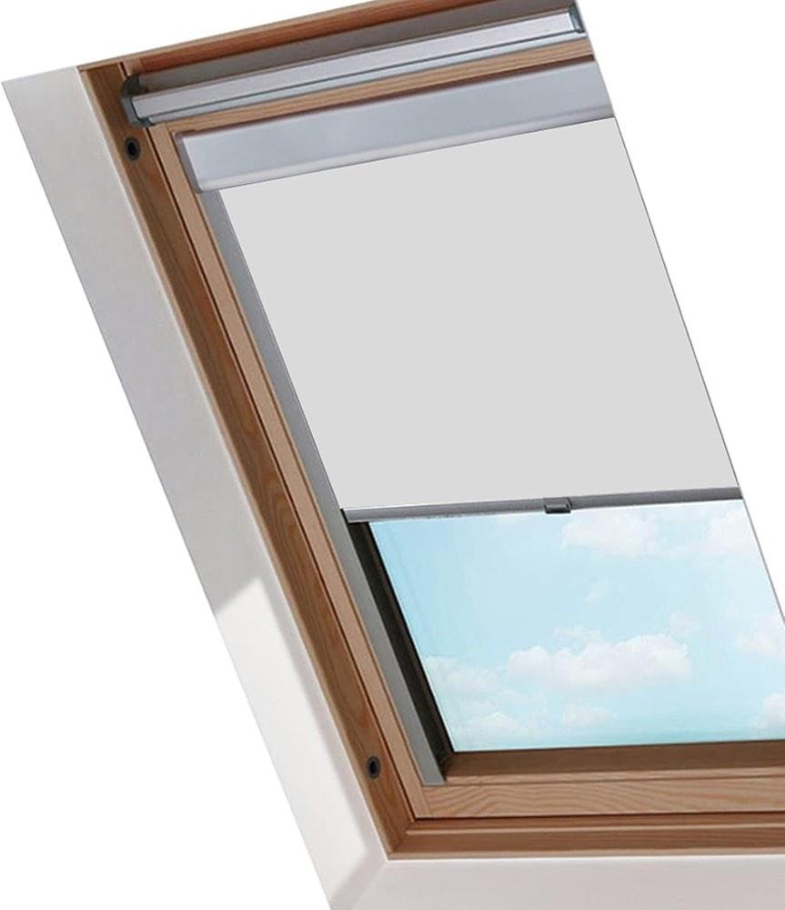 SWANEW Verdunkelungsrollo F06, grau