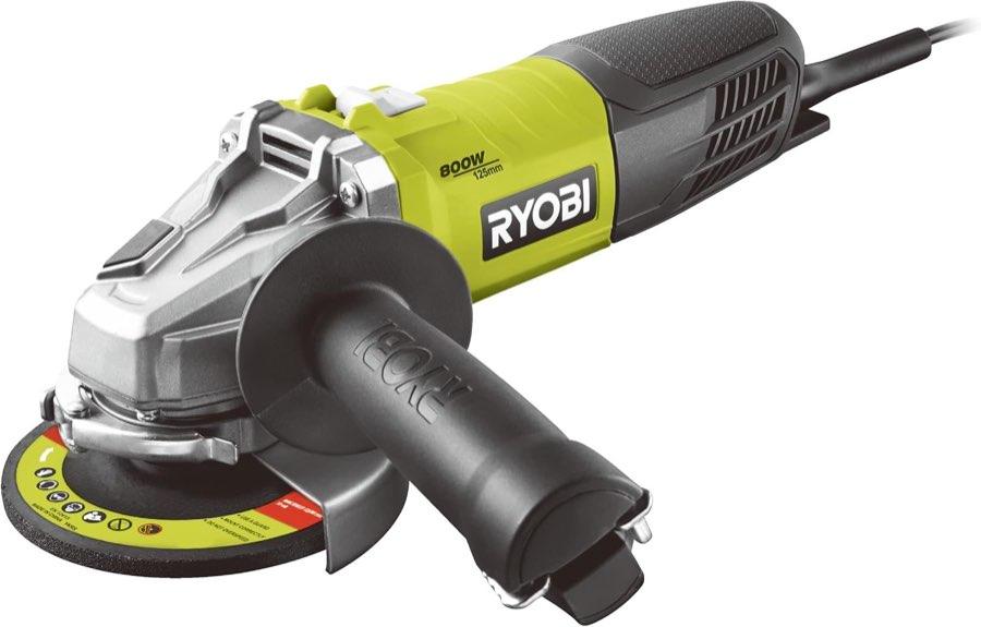 Ryobi Winkelschleifer – Testsieger RYOBI Winkelschleifer RAG800-125G, 800 W, 125 mm