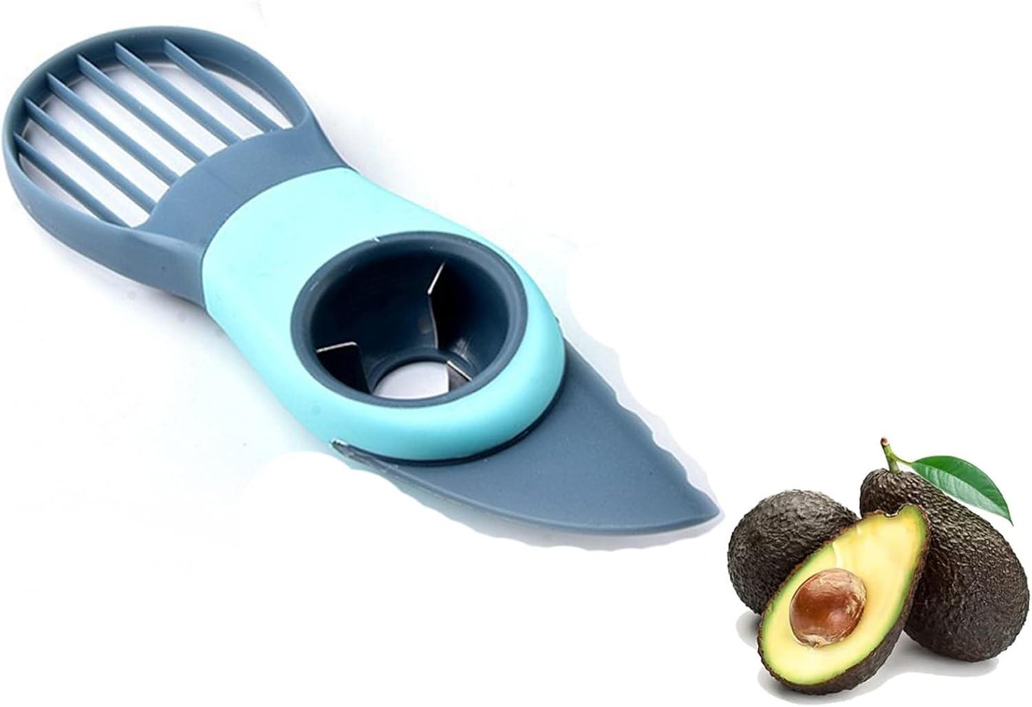 JIEOU 3-in-1 Avocado Slicer Blau