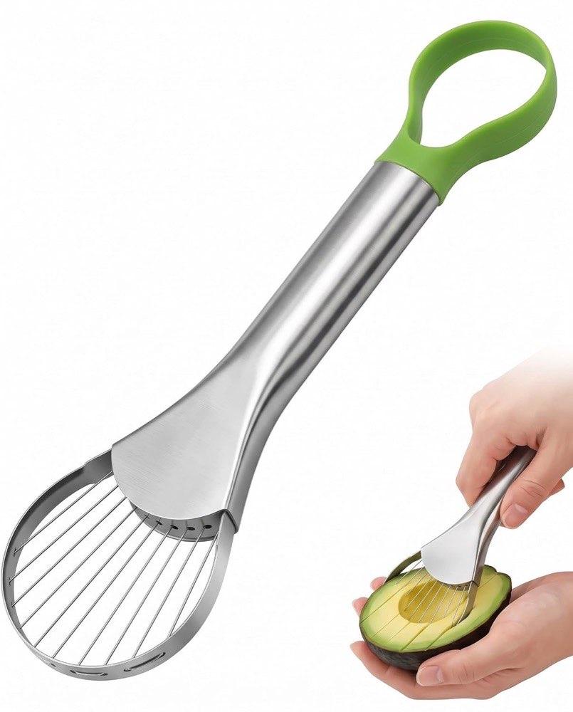 LEPJOS Avocadoschneider Edelstahl