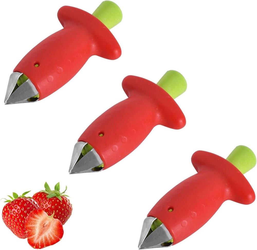 Rylae 3er Erdbeer-/Tomatenstrunkentferner
