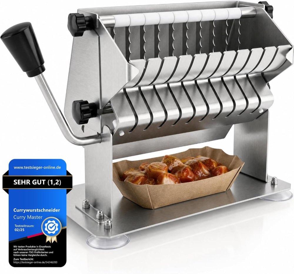 Curry Master Currywurstschneider Edelstahl manuell (SSSC2)