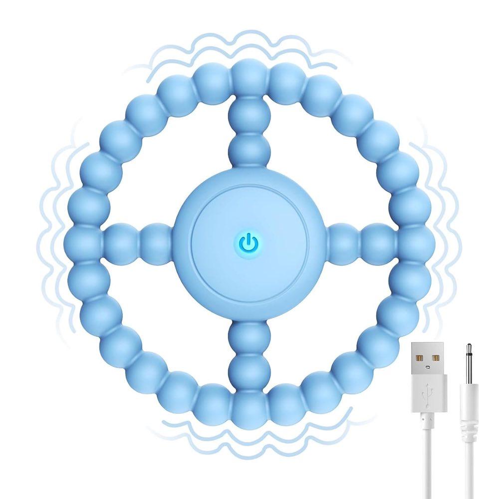 MOXYOY vibrierender Silikon-Beißring, USB