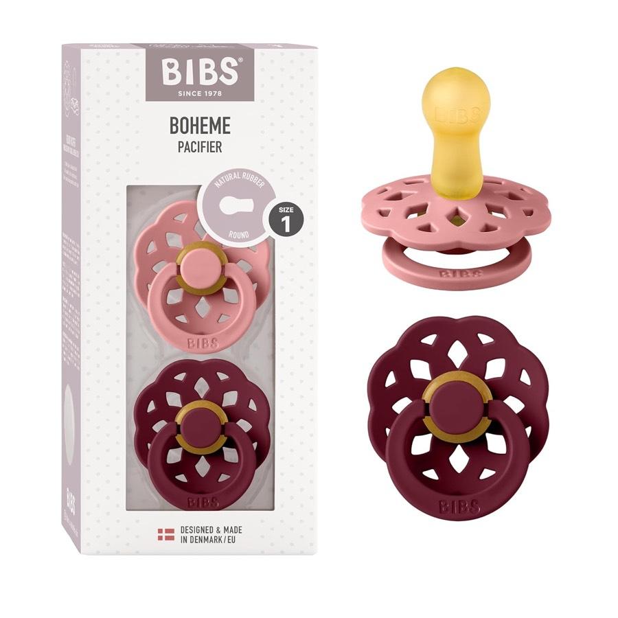 BIBS Boheme 2er Dusty Pink/Elderberry