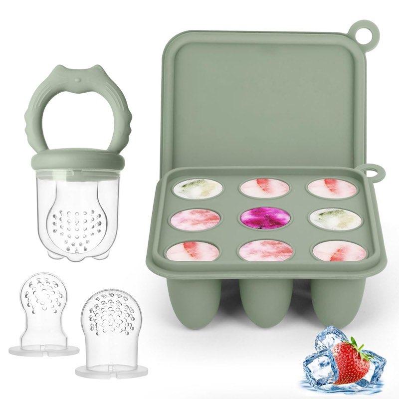 Silikon Fruchtsauger Baby Babybrei Einfrieren Behälter Set