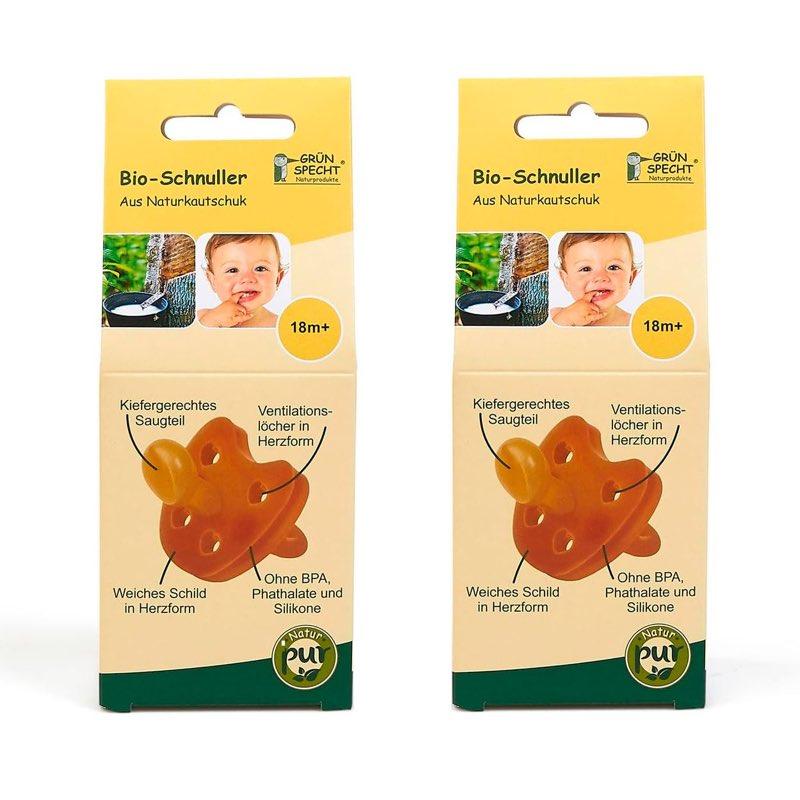 Grünspecht Naturkautschuk 18+ 2er