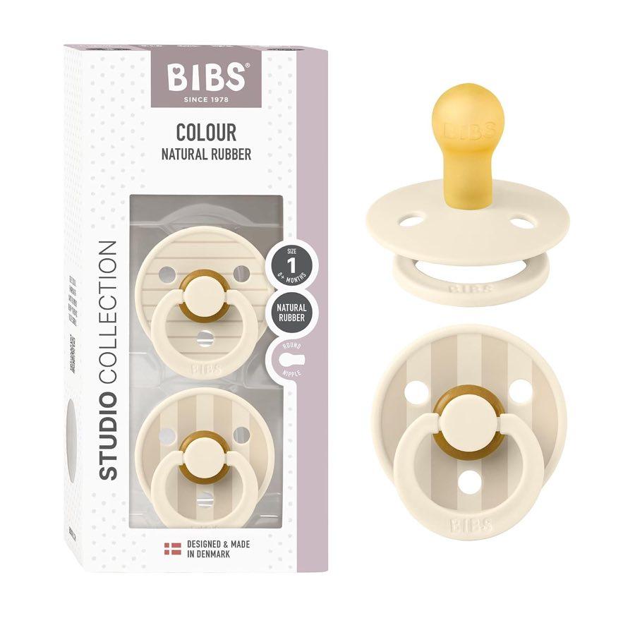 BIBS Colour Studio Pin Ivory Steel Blue