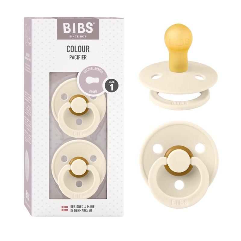 BIBS BIBS Colour Schnuller, Kirschform, Größe 1, 2er-Pack, Ivory - Produktbild