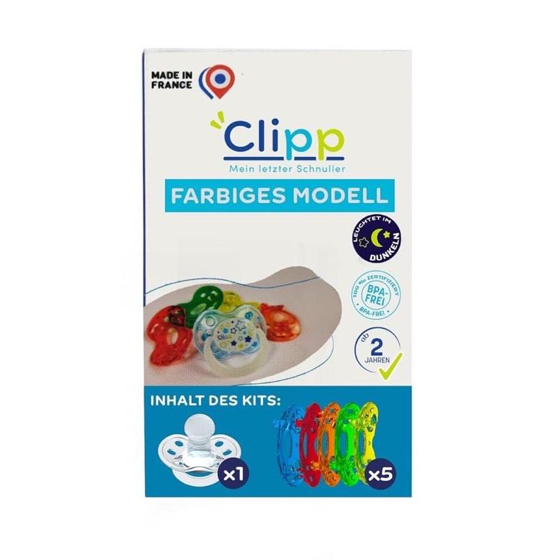 CLIPP Entwöhnungsschnuller-Set mit 5 Schilden