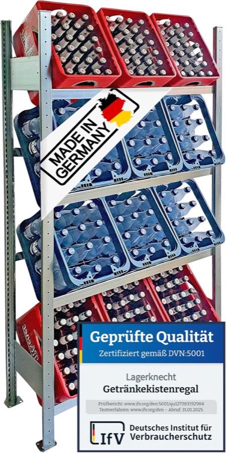 Lagerknecht Getränkekistenregal 12 Kästen