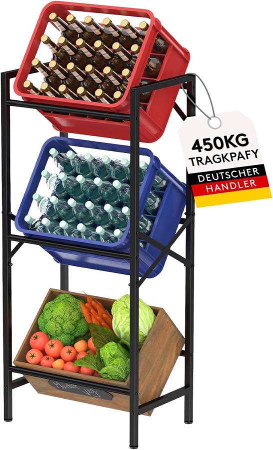 Lifewit Getränkekistenregal, Titel 3 Kästen