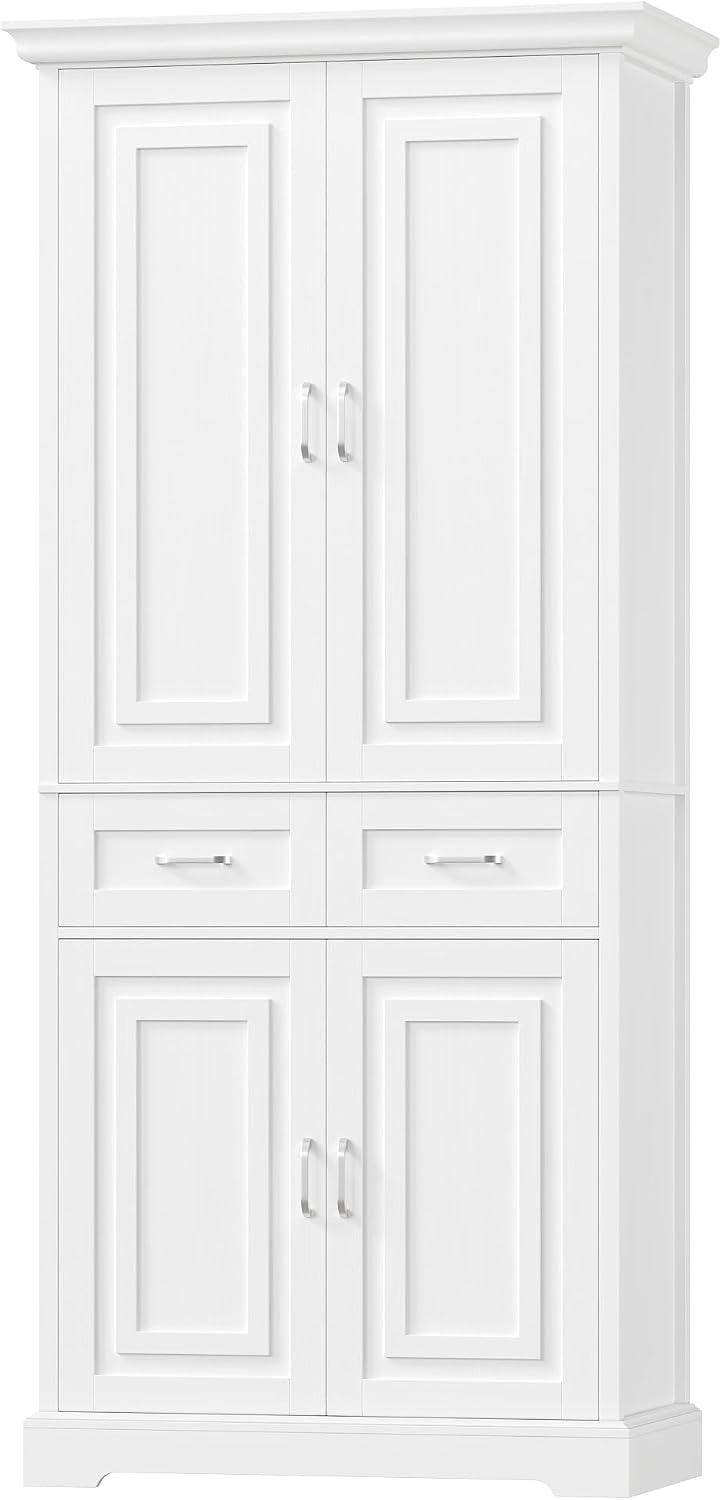 FirFurd Hochschrank, 4 Türen, weiß