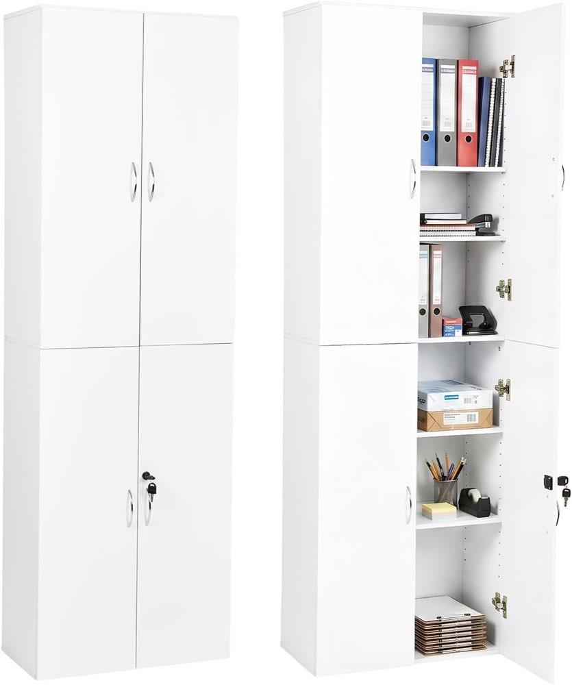 Songvas Mehrzweckschrank, 4 Türen, weiß