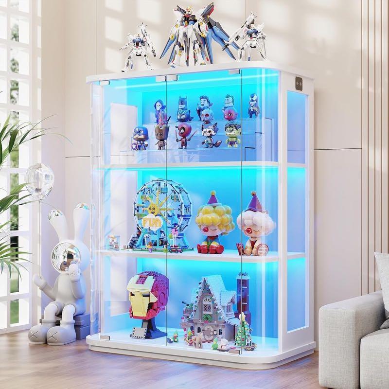BROTTAR runde Vitrine, weiß