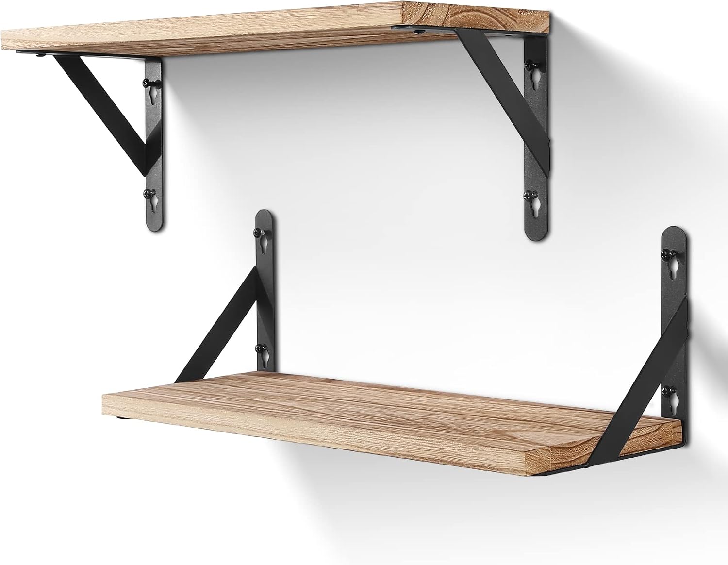 AGM AGM Wandregal Holz, 2er-Set, Tiefe 15 cm