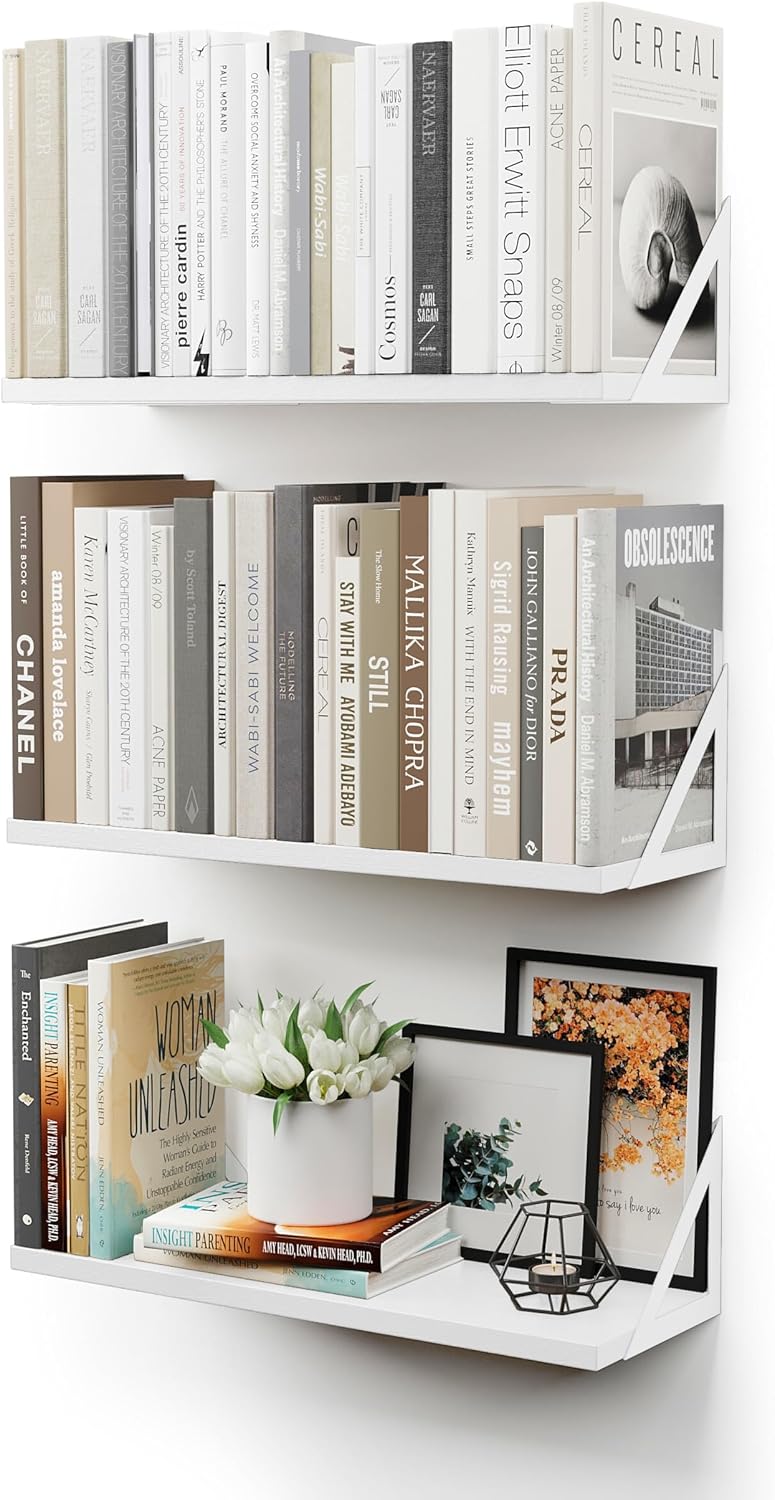 CASSA HOME DECOR CASSA TOKO schwebende Bücherregale, 3er-Set