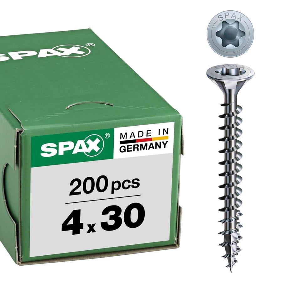 Holzschrauben – Testsieger SPAX 4,0×30 mm, 200 Stk. T-STAR plus