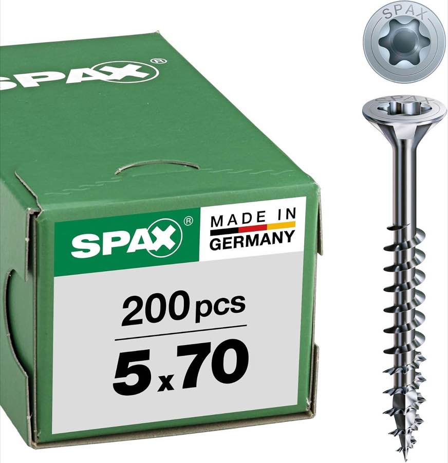 Spanplattenschrauben – Testsieger SPAX 5 x 70 mm