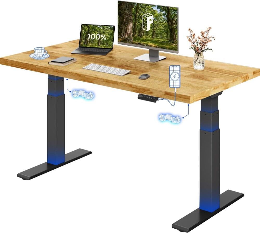 FLEXISPOT FLEXISPOT E200 mit Eiche 140 × 80 cm