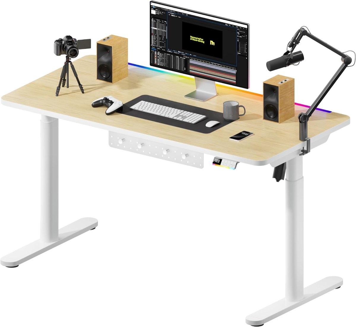 MAIDeSITe RGB-Gamer-Schreibtisch 120 × 60 cm