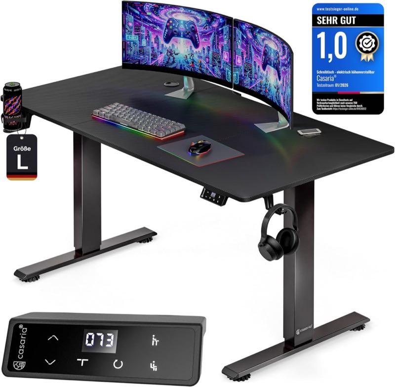CASARIA Gaming 140×70 elektrisch