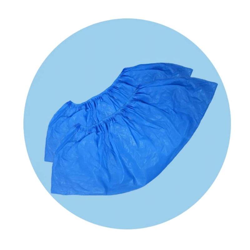 AURMOO CPE Schuhüberzieher blau 100 Stück