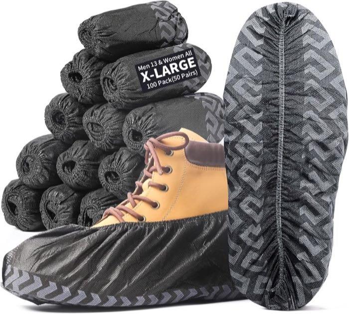 Vlies Schuhüberzieher schwarz 100 Stück (50 Paar)