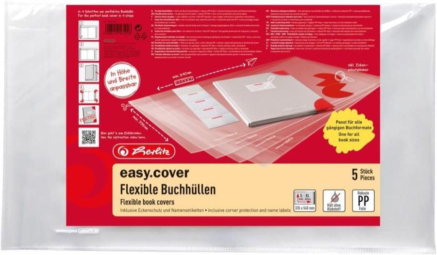 Herlitz easy cover, 5 Stück im Polybeutel