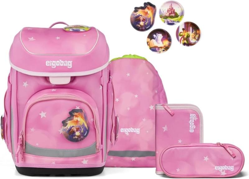 ergobag ergobag Schulranzen-Set cubo Set WolkenzauBär - Pink